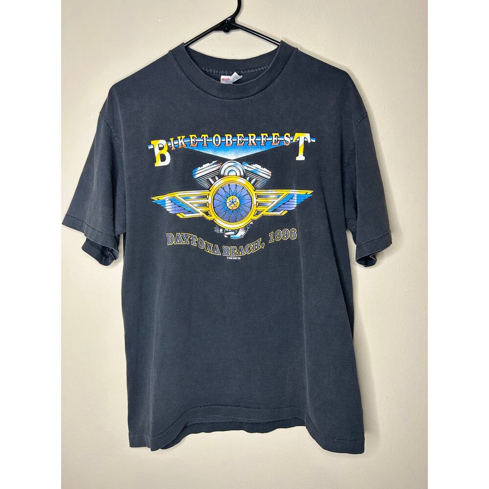 Men’s Large vintage softee biketoberfest Daytona beach 1996 graphic tee T-shirt